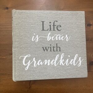9.5" x 9" Life Is Better With Grandkids 200 Photo - 50 Page 4 X 6 Photo Album‎